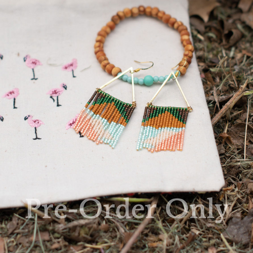 Neon Fringe Earrings: Shea Style