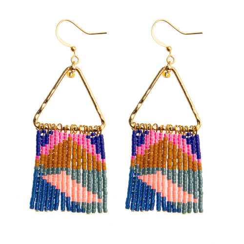 Neon Fringe Earrings: Cali Style