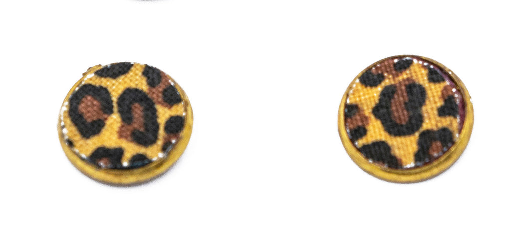 Savvy Stud Earrings - Leopard