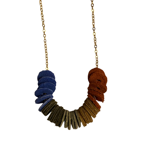 Funky Leather Necklace