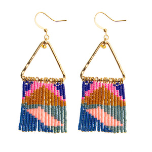 Neon Fringe Earrings